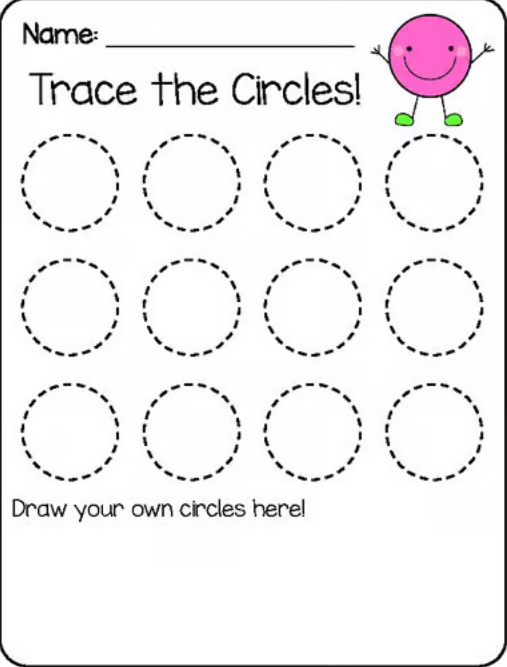 Trace the circles