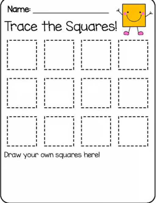 Trace the squares